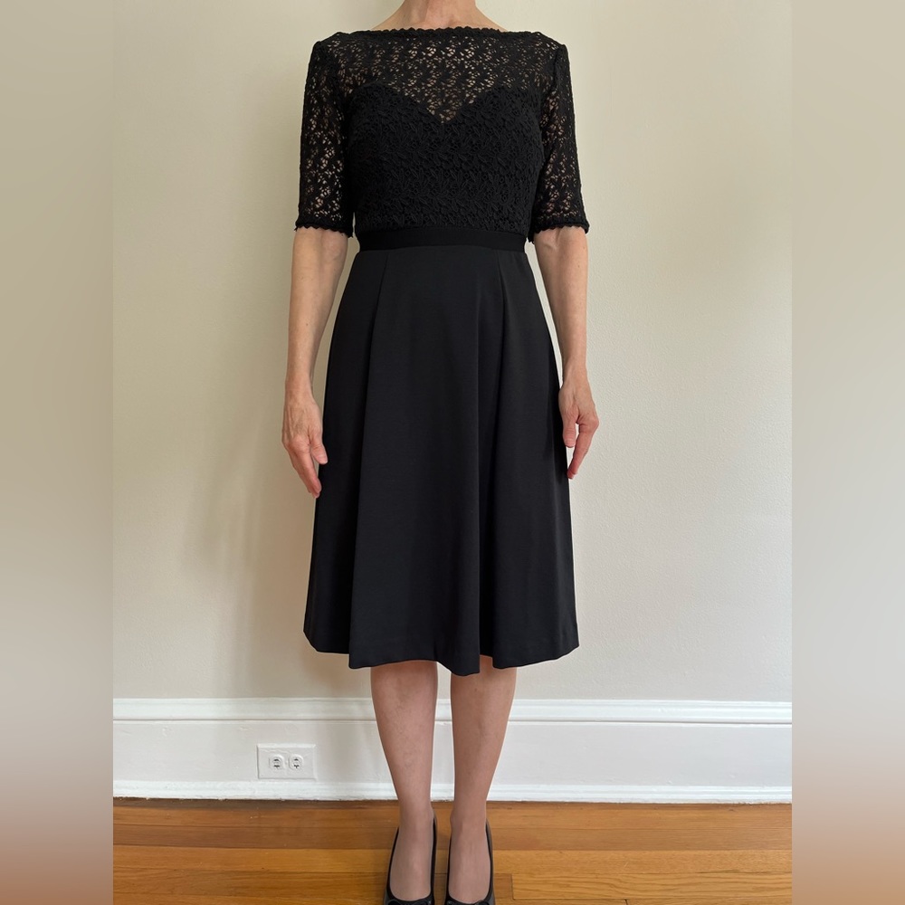 Boden Black Fit N' Flare Party Dress